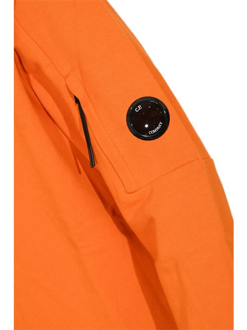 Felpa girocollo in cotone Diagonal Raised Fleece Russet Orange C.P. COMPANY | 19CMSS713A005086W434